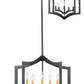 Z-Lite Zander 24" 5-Light Bronze Steel Pendant Light