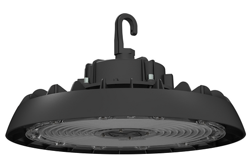 Falkor Industry UHB Black UFO LED High Bay Premium Indoor Luminaire 150/200/240W 277-480V