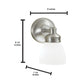 Norwell Lighting Spencer 9" x 5" 1-Light Sconce Chrome Vanity Light With Opal Glass Diffuser